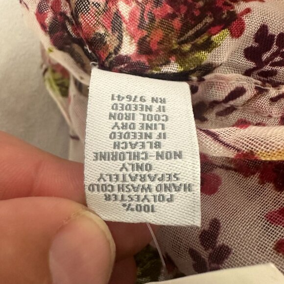 J.Jill Floral Infinity Scarf One Size Lightweight Polyester Multicolor - Picture 6 of 6